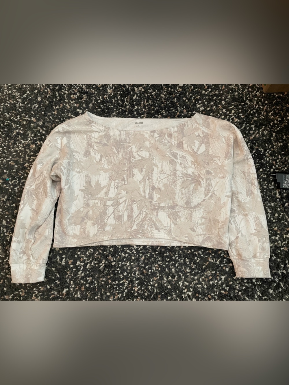 Hollister Camo Off Shoulder Sweatshirt